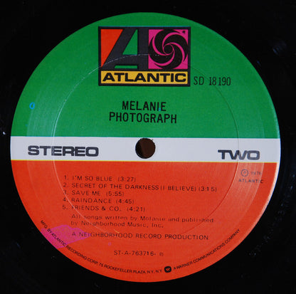 Melanie (2) : Photograph (LP, Album, RI )