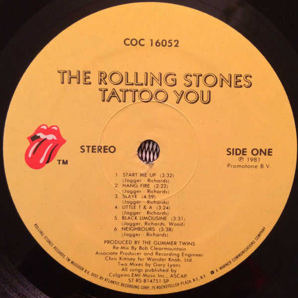 Buy Rolling Stones* : Tattoo You (LP, Album, SP ) Online for Buy Rolling Stones* : Tattoo You (LP, Album, SP ) Online for