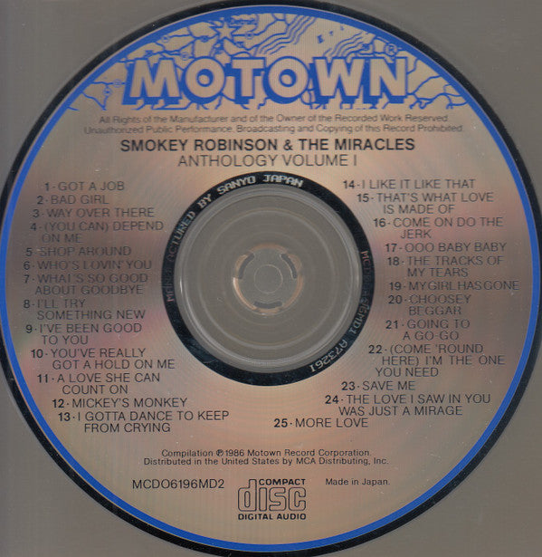Smokey Robinson & The Miracles* : Anthology (2xCD, Comp, RE)