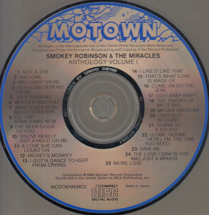 Smokey Robinson & The Miracles* : Anthology (2xCD, Comp, RE)