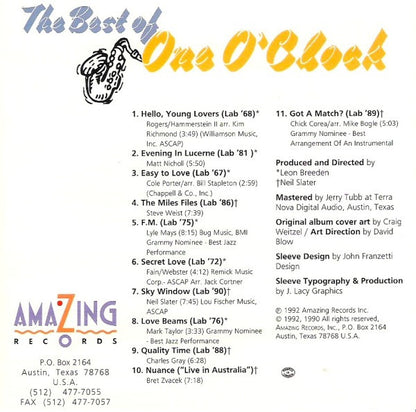 One O'Clock Lab Band* : The Best Of One O'Clock (CD, Album, Comp)