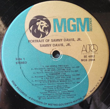 Sammy Davis, Jr.* : Portrait Of Sammy Davis, Jr. (LP, Album)