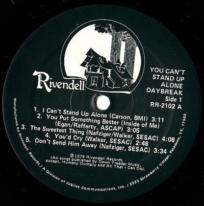 Daybreak (16) : You Can't Stand Up Alone (LP, Album, RE)