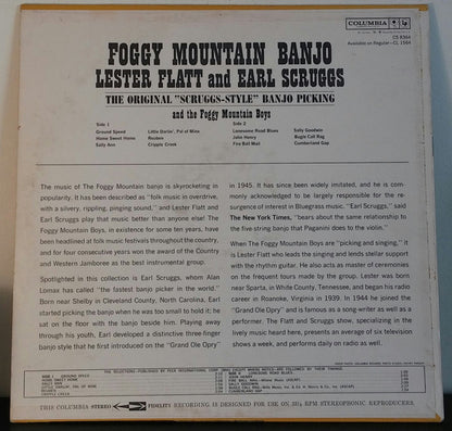 Lester Flatt & Earl Scruggs* And The Foggy Mountain Boys : Foggy Mountain Banjo (LP, Album, RP)