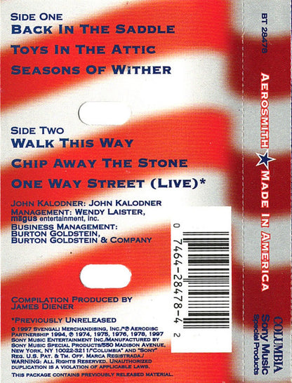 Aerosmith : Made In America (Cass, Comp)