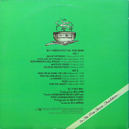 ZZ Top : Tres Hombres (LP, Album, RE, RP, Win)