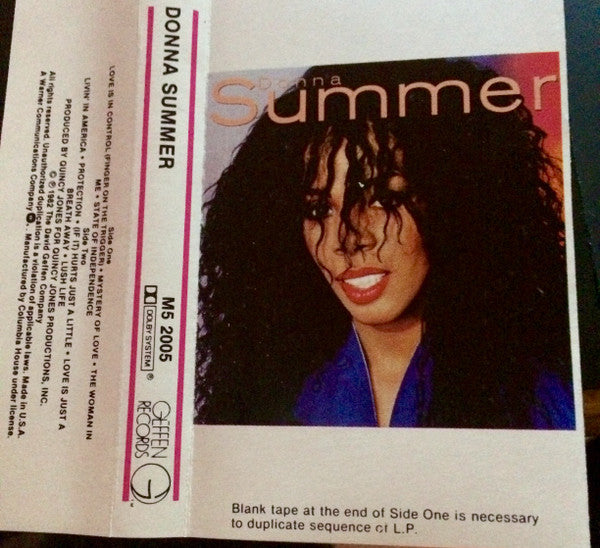 Donna Summer : Donna Summer (Cass, Album)