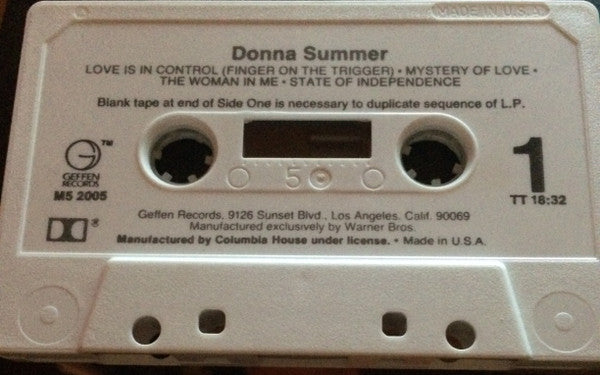 Donna Summer : Donna Summer (Cass, Album)