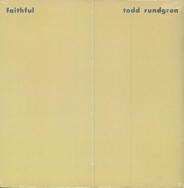 Todd Rundgren : Faithful (LP, Album, RE, RM, DMM)