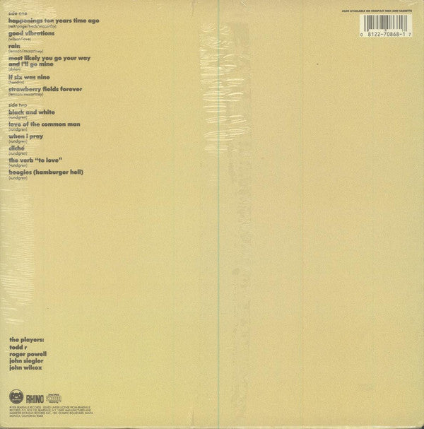 Todd Rundgren : Faithful (LP, Album, RE, RM, DMM)