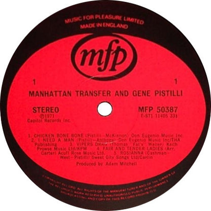 Manhattan Transfer* & Gene Pistilli* : Manhattan Transfer And Gene Pistilli (LP, Album, RE, RP)