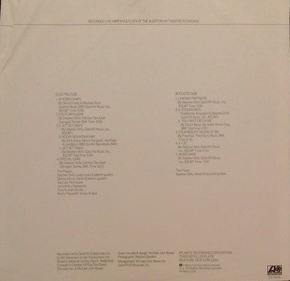 Stephen Stills : Stephen Stills Live (LP, Album, RI )