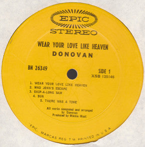 Donovan : Wear Your Love Like Heaven (LP, Album, Pit)