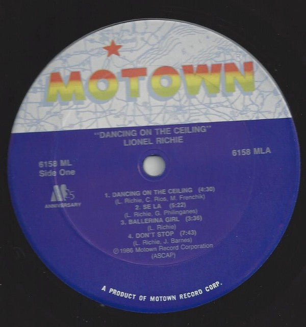 Lionel Richie : Dancing On The Ceiling (LP, Album, Club, Car)