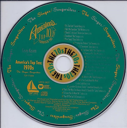 Casey Kasem Presents Various : America's Top Ten Through The Years: 1970s - The Singers/Songwriters (CD, Comp)