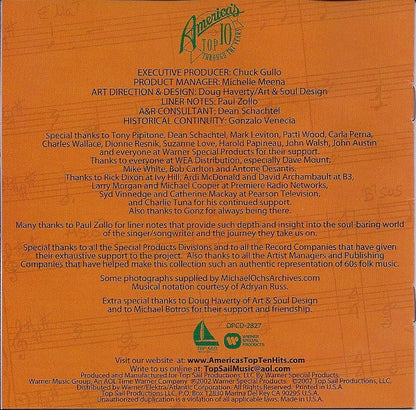 Casey Kasem Presents Various : America's Top Ten Through The Years: 1970s - The Singers/Songwriters (CD, Comp)