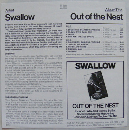 Swallow (10) : Out Of The Nest (LP, Promo)