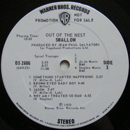 Swallow (10) : Out Of The Nest (LP, Promo)