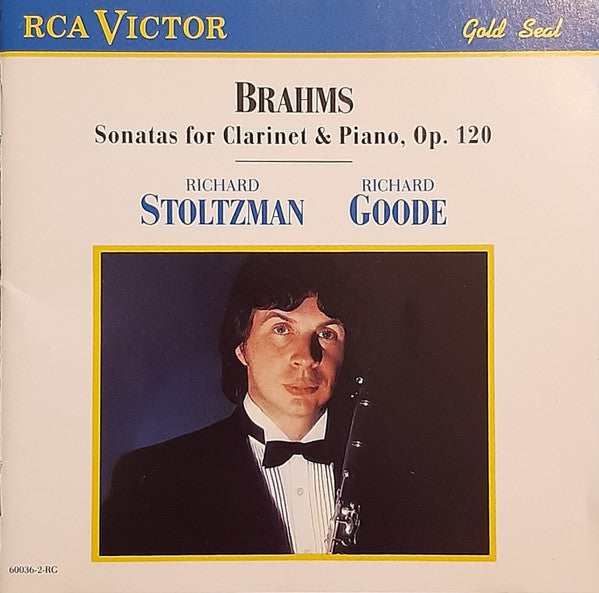 Richard Stoltzman / Richard Goode - Brahms* : The Sonatas For Clarinet And Piano, Op. 120 (CD, Album)