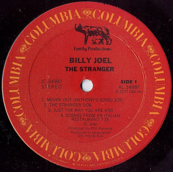Billy Joel : The Stranger (LP, Album, Ter)
