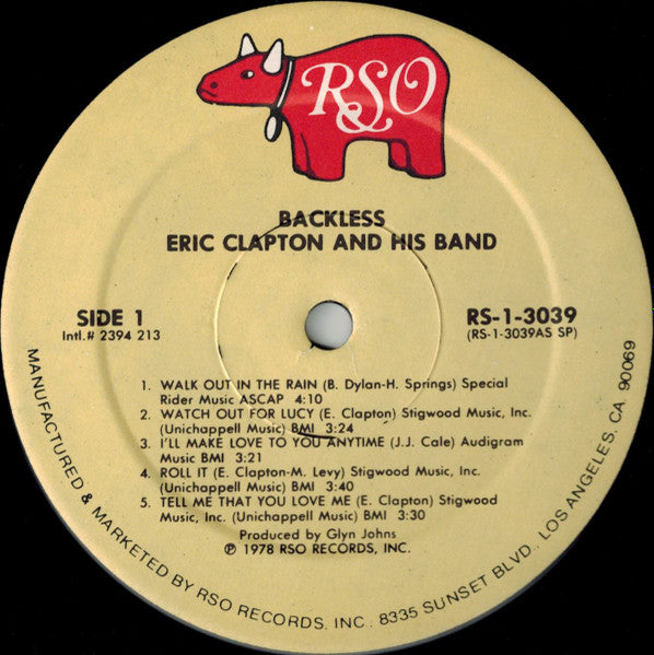 Buy Eric Clapton : Backless (LP, Album, Spe) Online for a great