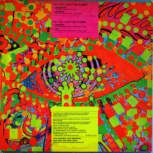 Buy Cream : Wheels Of Fire (2xLP, Album, Ter) Online for a great