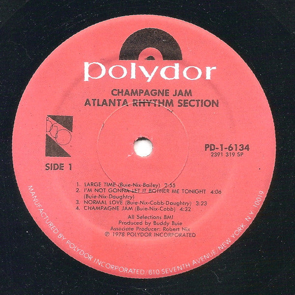 Atlanta Rhythm Section : Champagne Jam (LP, Album, Spe)