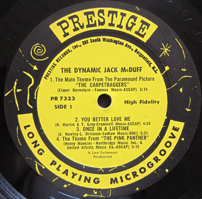 The Brother Jack McDuff Quartet With The Big Band Of Benny Golson : The Dynamic Jack Mc Duff (LP, Album, Mono, Gat)