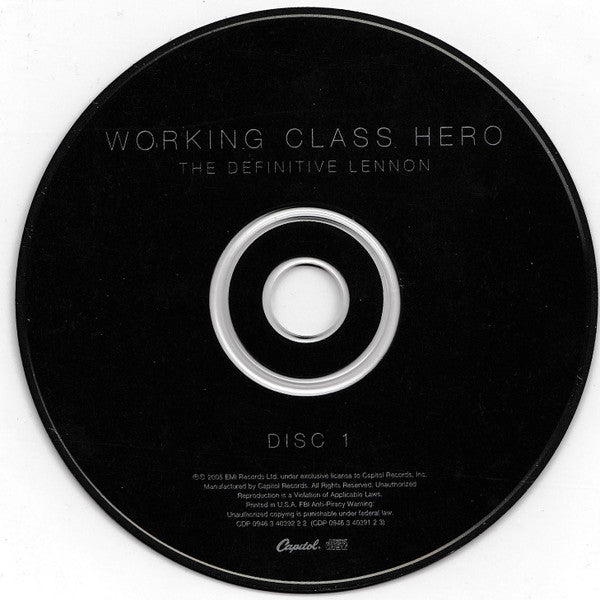 John Lennon : Working Class Hero - The Definitive Lennon (2xCD, Comp)