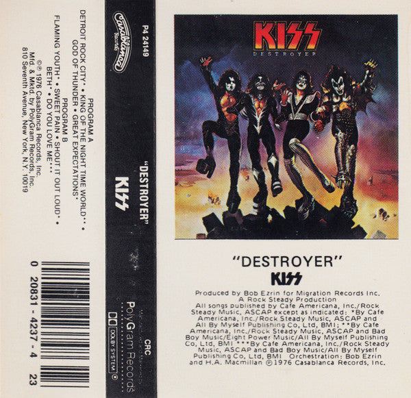 Kiss : Destroyer (Cass, Album, Club, RE, Col)