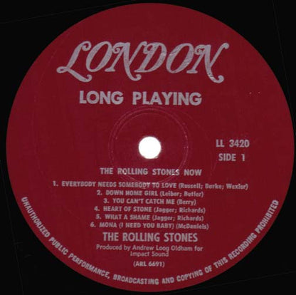 The Rolling Stones : The Rolling Stones, Now! (LP, Album, Mono, Unb)