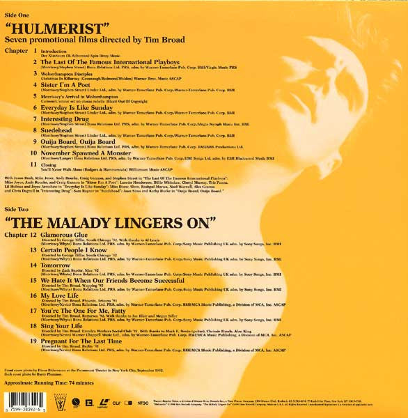 Morrissey : Hulmerist / The Malady Lingers On (Laserdisc, Comp)