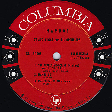 Xavier Cugat And His Orchestra : Mambo! (10", Album)