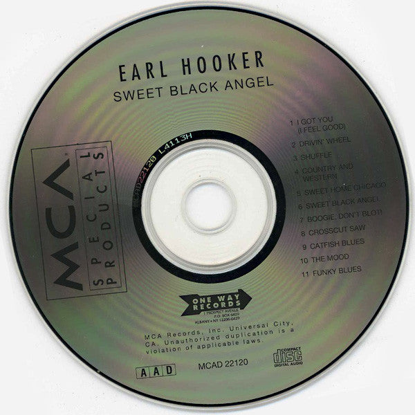 Earl Hooker : Sweet Black Angel (CD, Album, RE)