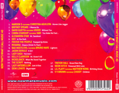 Various : Now That's What I Call Music! 40 (CD, Comp)