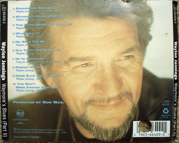 Waylon Jennings : Waymore's  Blues (Part II) (CD, Album, Promo)
