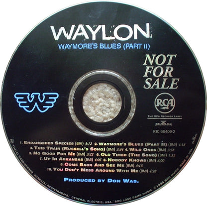 Waylon Jennings : Waymore's  Blues (Part II) (CD, Album, Promo)