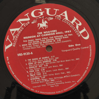 The Weavers : Reunion At Carnegie Hall - 1963 (LP, Mon)