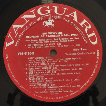 The Weavers : Reunion At Carnegie Hall - 1963 (LP, Mon)