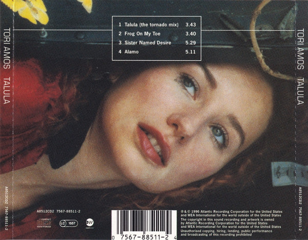 Tori Amos : Talula (Tornado Mix) (CD, Single, CD2)