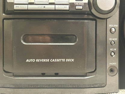 Panasonic SA-PM12 CD Stereo System * 5 Disc Changer * Radio * Cassette * Speakers