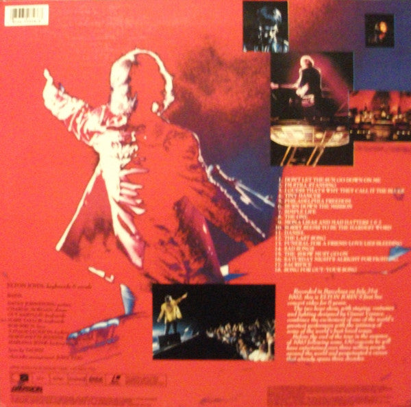 Elton John : Live World Tour 1992 (Laserdisc, 12", NTSC)