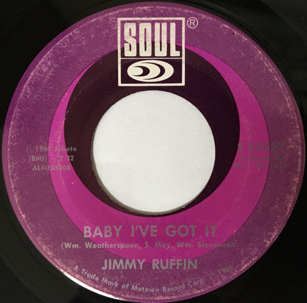 Jimmy Ruffin : What Becomes Of The Broken Hearted (7", Single)