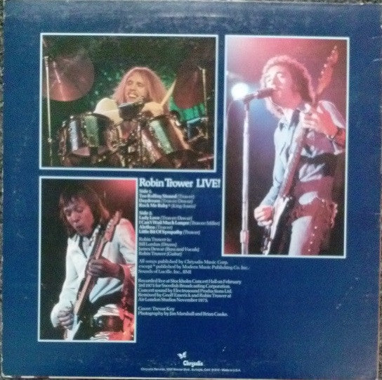 Robin Trower : Robin Trower Live! (LP, Album, L.A)