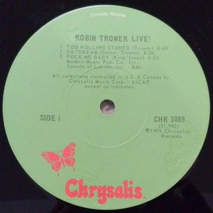Robin Trower : Robin Trower Live! (LP, Album, L.A)
