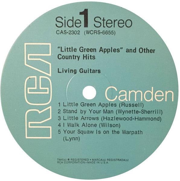 Living Guitars : Little Green Apples And Other Country Hits (LP)