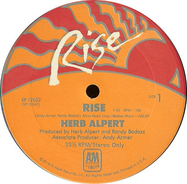 Buy Herb Alpert : Rise (12