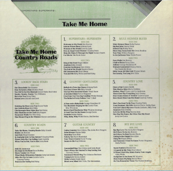Various : Take Me Home Country Roads (8xLP, Comp + Box)