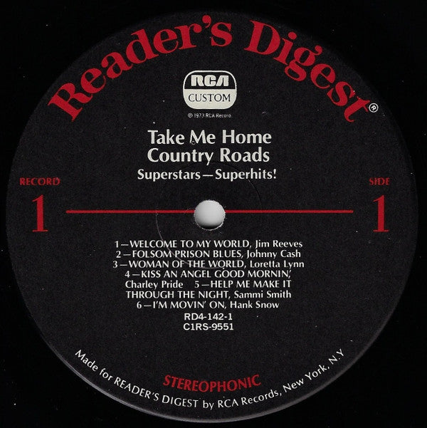 Various : Take Me Home Country Roads (8xLP, Comp + Box)