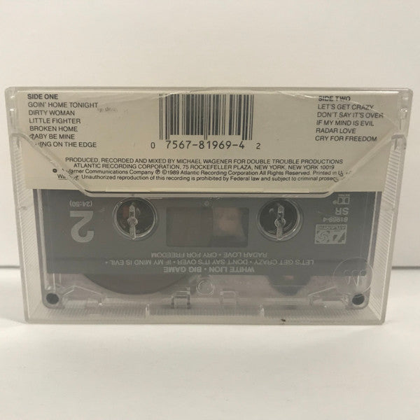 White Lion : Big Game (Cass, Album, SR,)